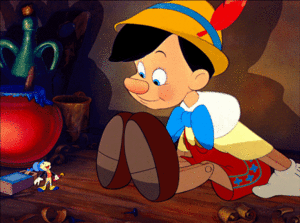  Walt 迪士尼 Gifs - Jiminy Cricket & Pinocchio