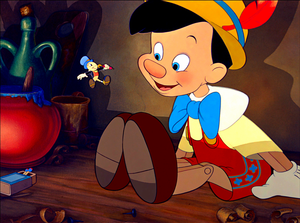  Walt डिज़्नी Screencaps - Jiminy Cricket & Pinocchio