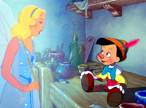 Walt Disney Screencaps - The Blue Fairy & Pinocchio