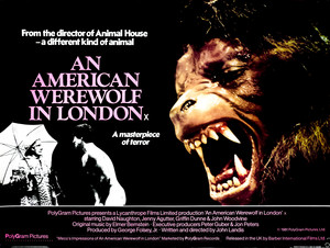 AN AMERICAN WEREWOLF IN LONDON. 1981. UK Poster.