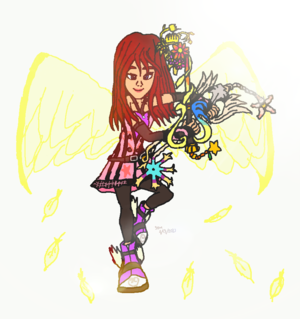 KH Fanart Kairi Princess of Heart Badass Style Heaven (Useful) Strong Heart. Light.