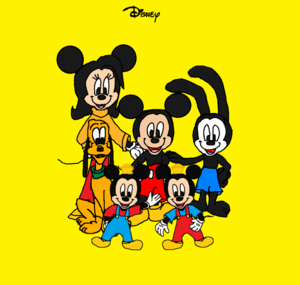  Mickey Mouse, Felicity(Amelia) Fieldmouse, and Oswald the Lucky Rabbit. Morty and Ferdie and Pluto