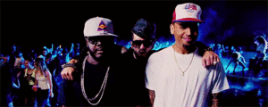  T-Pain, Yandel and Chris Brown