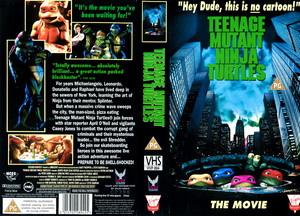  TEENAGE MUTANT NINJA TURTLES. 1990. UK Video Cover.