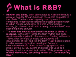 The Meaning Of R And B