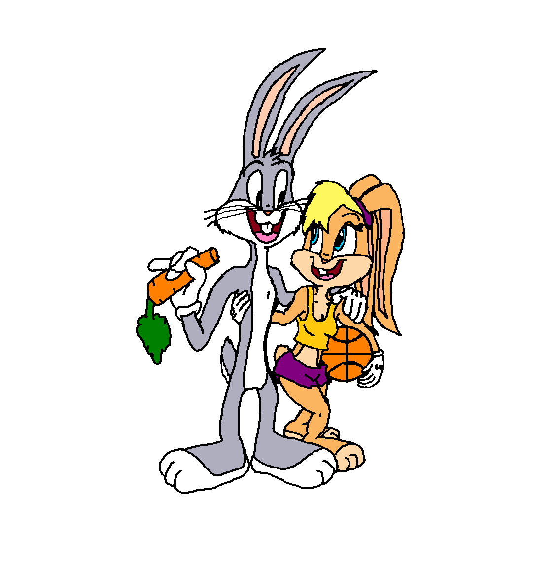 Eficacia haz Serrado Bugs and Lola Bunny Love Couple - Looney Tunes Fan Art (43966732) - Fanpop