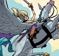 Princess Amethyst riding Ypsilos - dc-comics photo
