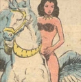 Shakira riding an Pegasus - dc-comics photo