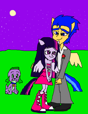  Twilight Sparkle and Flash in True Love.