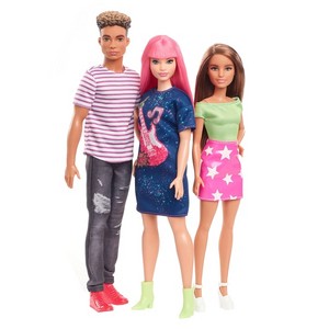  Barbie: Big City, Big Dreams - Teresa, uri ng bulaklak and Rafa mga manika Giftset