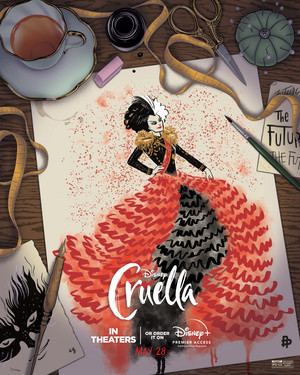  Cruella (2021) Poster Posse Art por Erin Gallagher