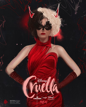  Cruella (2021) Poster Posse Art door Freya Betts
