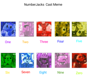  NumberJacks Cast Meme Template par ShurïkenPink On DevïantArt