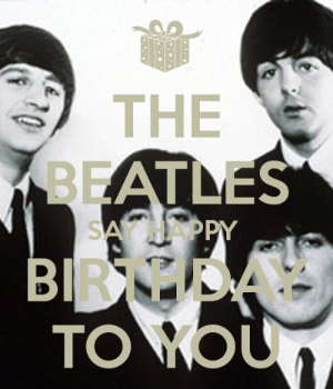 The Beatles Say Happy Birthday