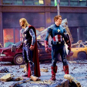 Thor and Cap || The Avengers || 2012