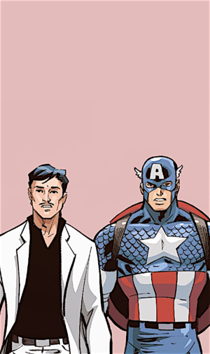 Tony Stark and Steve Rogers in Avengers: Loki Unleashed || 2019