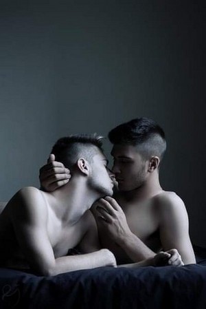  Two guys making out