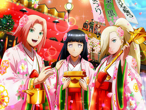  sakura and hinata and ino