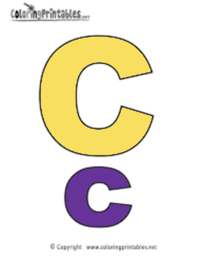Alphabet Letter C Colorïng Page - C Free Englïsh Colorïng