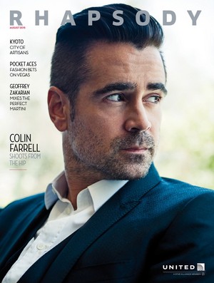  Colin Farrell for Rhapsody Magazine (August 2015)