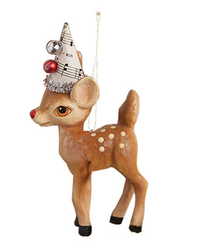  Cute Reindeer with Party Hat