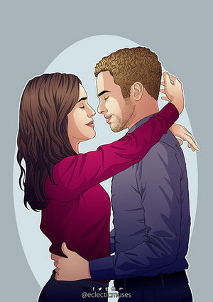  Fitzsimmons Drawing - Soft Embrace