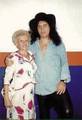 Gene and his Mom (NYC) November 9, 1990 (Hot in the Shade Tour)  - kiss photo