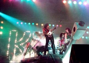  Paul, Gene and Vinnie ~Madrid, Spain...October 13, 1983 (Lick it Up Tour)
