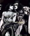Paul and Gene ~Sydney, Australia...November 21, 1980 (Unmasked World Tour)  - kiss photo