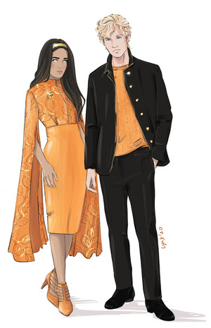  Peeta/Katniss Drawing - District 11 Outfits