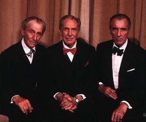 Peter Cushing, Vincent Price and Christopher Lee
