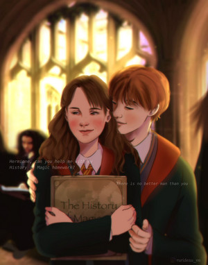  Ron/Hermione Drawing