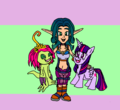 Share the Voice Actor Connection. Palmon, Twilight Sparkle and Keira Hagai - jak-and-daxter fan art