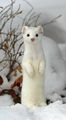 cute white weasel🐾💚 - animals photo