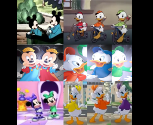  Counterpart's Mickey, Donald's Nephews and Minnie and Daisy's Nieces ডিজনি