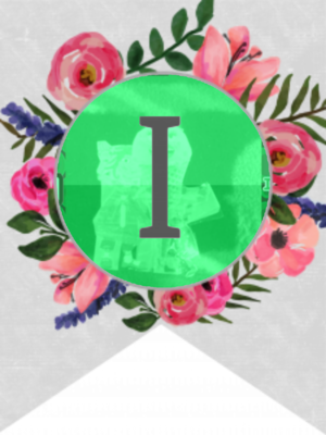 Flower Banner Alphabet Letters Free Prïntable – I