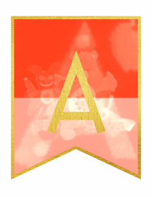  goud Framed Banner Letters – A