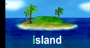 Learn the ABCs in Lower-Case: "i" is for island and ice cream