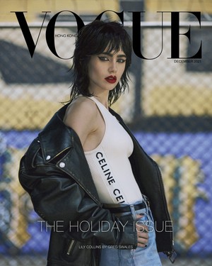  Lily Collins for Vogue Hong Kong (December 2021)