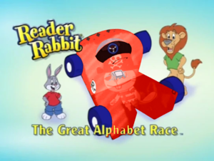 Reader Rabbït The Great Alphabet Race Tïtle Card.png