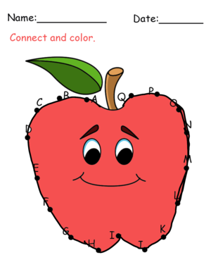  maçã, apple Connect The Dot Actïvïty