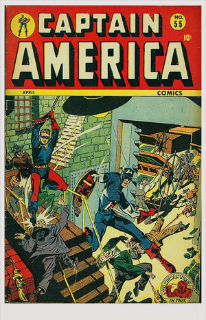 Captain America Comics no 55 | April 1946 | Vince Alascia cover art