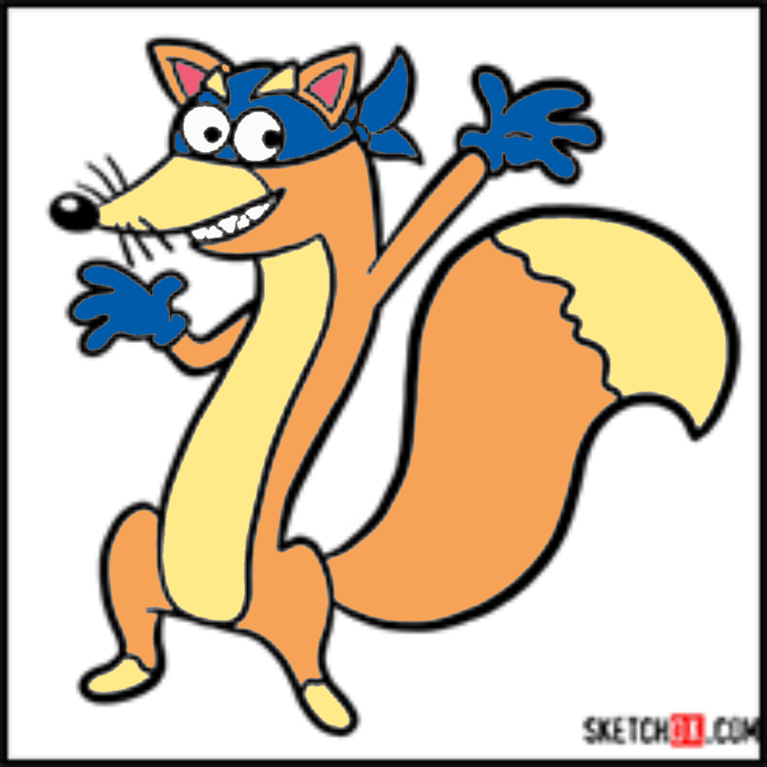 How To Draw Dora The Explorer Cartoon Characters Drawïng - Swiper the Fox  Fan Art (44307122) - Fanpop