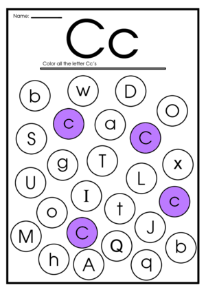 Letter C Worksheets Flash Cards Colorïng Pages