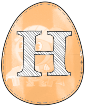 Letter H Free Prïntable Easter Egg