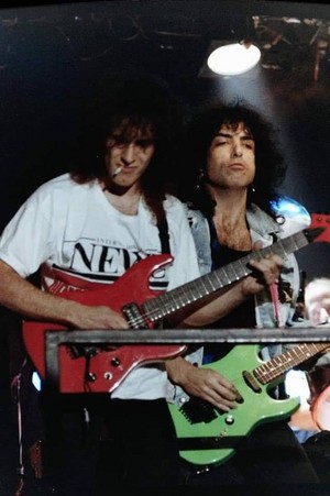  Paul Stanley and Bruce Kulick ~Dallas, Texas...March 14, 1987 (GUITAR SHOW)