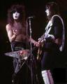 Paul and Ace ~Tokyo, Japan...April 1, 1977 (Rock and Roll Over Tour)  - kiss photo
