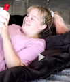 Sarah Kaynee Shows Double Chin & Neck Folds While Laying Down - youtube photo