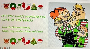 Sherwood Family Christmas card