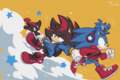 Sonic and Shadow - shadow-the-hedgehog fan art